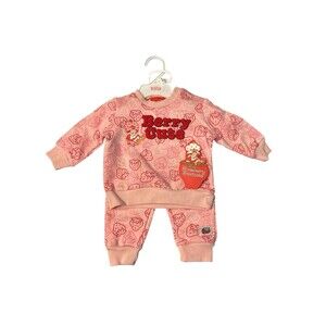 Strawberry Shortcake Baby Girls 2pc Sweatshirt & Jogger Set Pink 6M Berry Cute